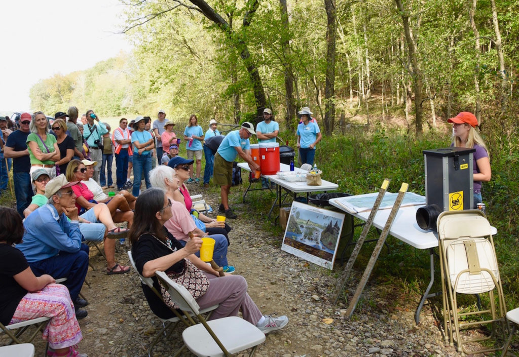 Community members learn about wetland control